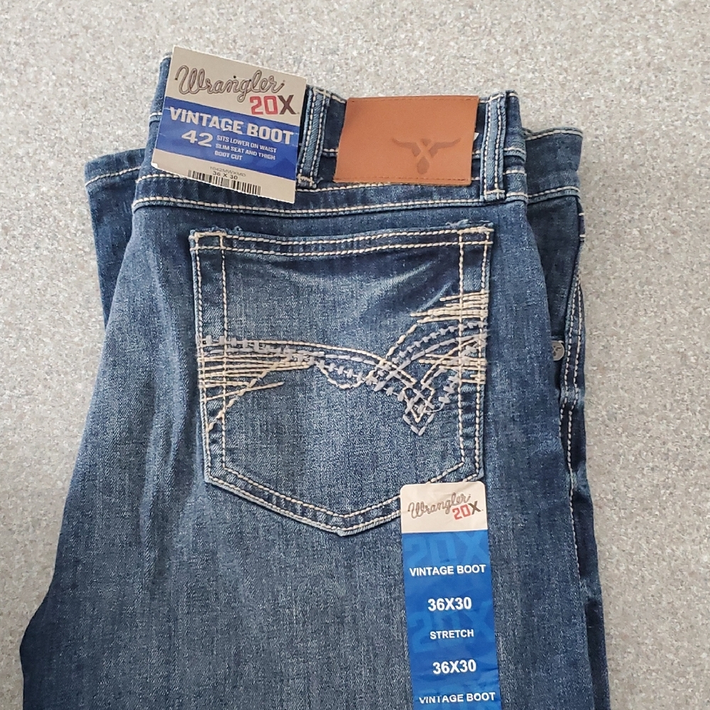 Wrangler 20X Vintage Boot Jeans in Blue